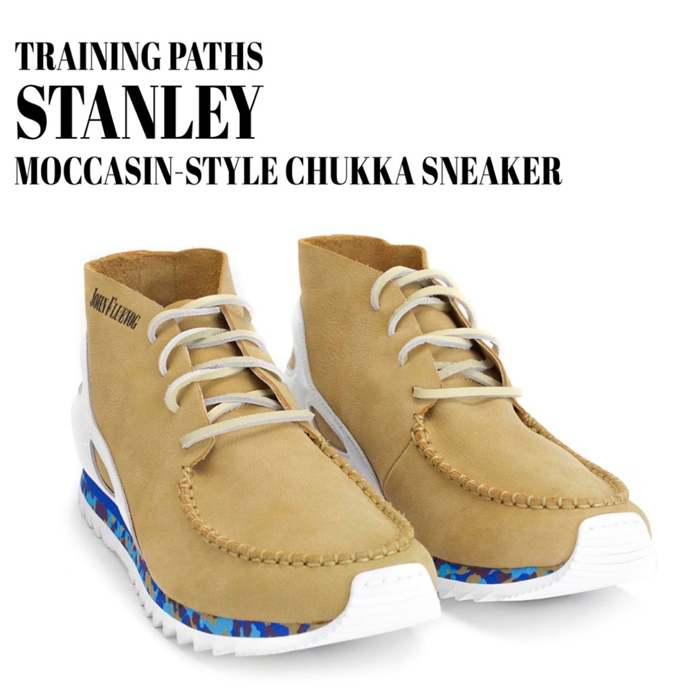 John Fluevog Stanley Moccasin -Style Chukka Sneakers size 11